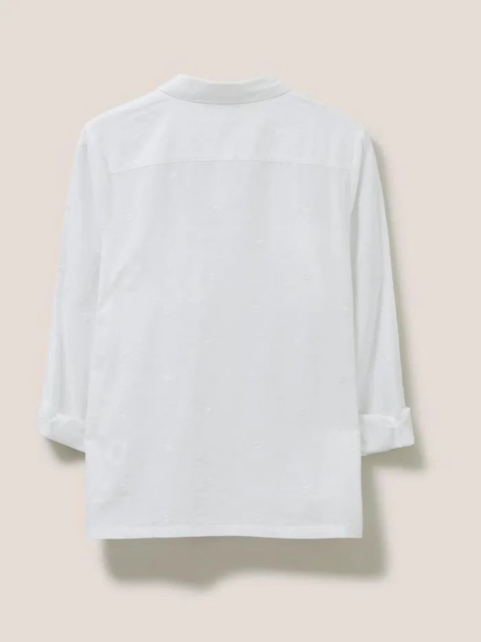 Women SHIRTS and BLOUSES White Stuff Emilia Organic Cotton Shirt Ivory Multi