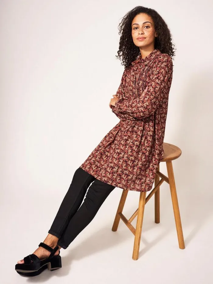 Women SHIRTS and BLOUSES White Stuff Georgie Tunic Plum Multi