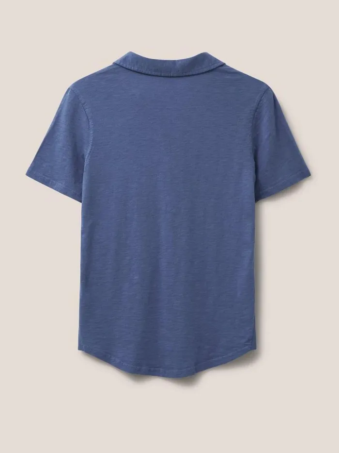 Women SHIRTS and BLOUSES White Stuff Penny Pocket Jersey Shirt Mid Blue