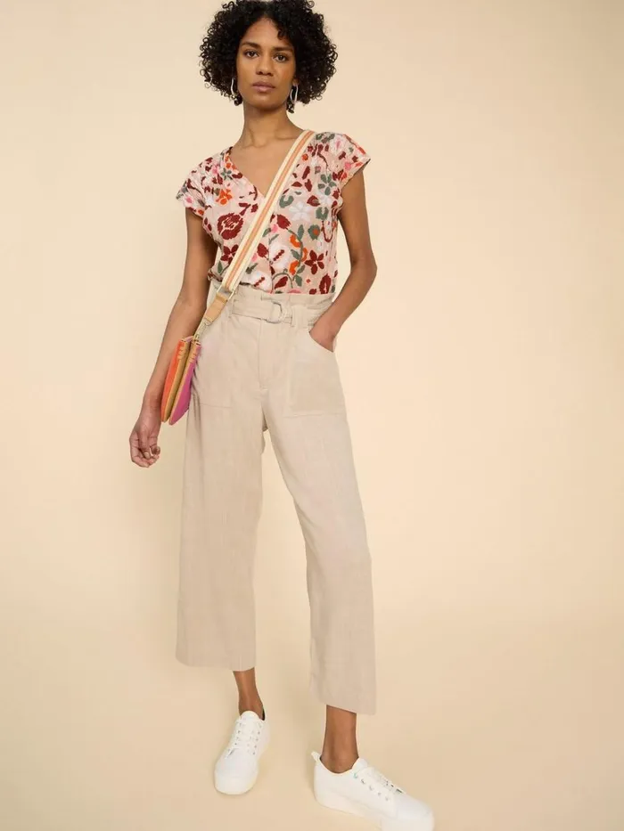 Women SHIRTS and BLOUSES White Stuff Rae Organic Cotton Vest Natural Print