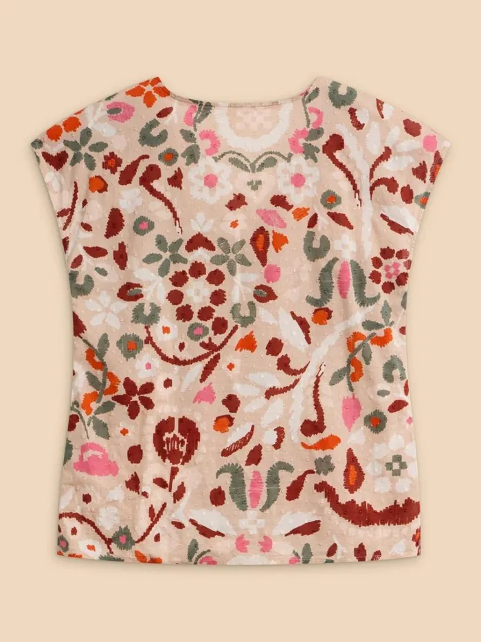 Women SHIRTS and BLOUSES White Stuff Rae Organic Cotton Vest Natural Print