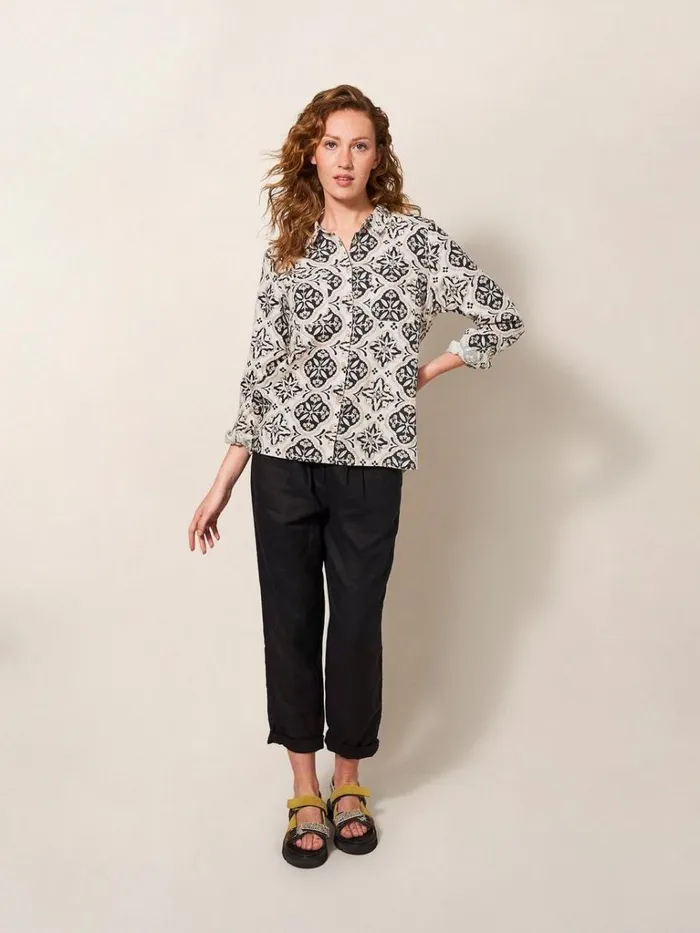 Women SHIRTS and BLOUSES White Stuff Sophie Organic Cotton Shirt Natural Multi Women SHIRTS and BLOUSES White Stuff Sophie Organic Cotton Shirt Natural Multi