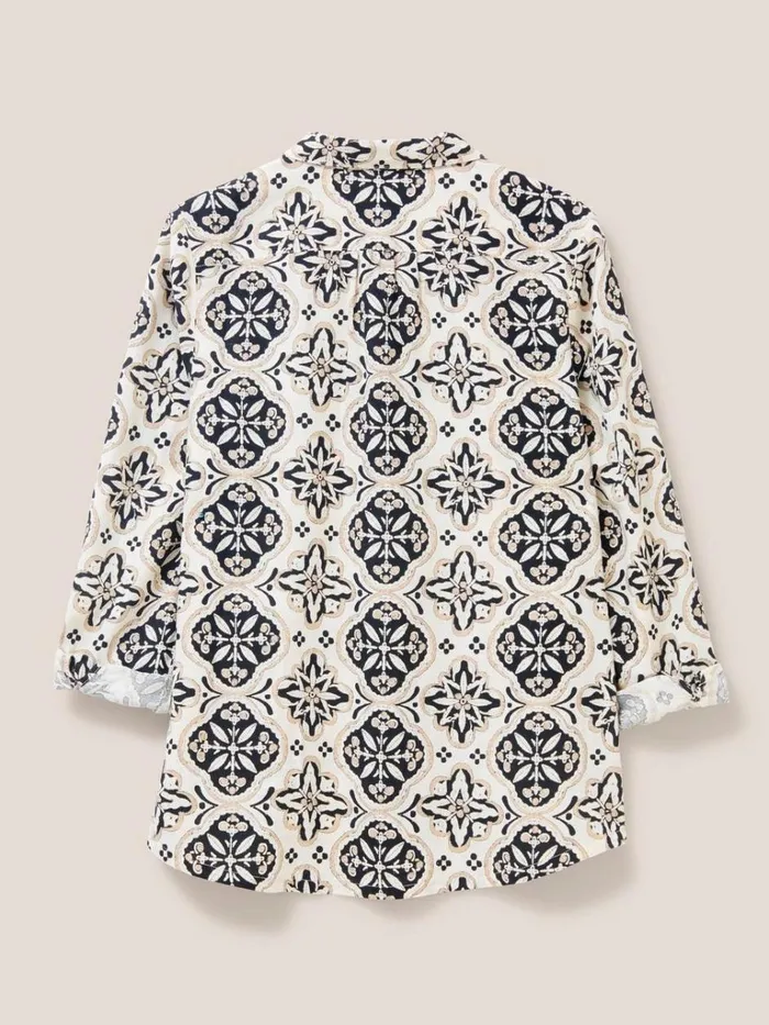 Women SHIRTS and BLOUSES White Stuff Sophie Organic Cotton Shirt Natural Multi Women SHIRTS and BLOUSES White Stuff Sophie Organic Cotton Shirt Natural Multi