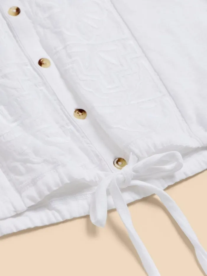 Women SHIRTS and BLOUSES White Stuff TULIP JERSEY SLEEVELESS SHIRT Pale Ivory