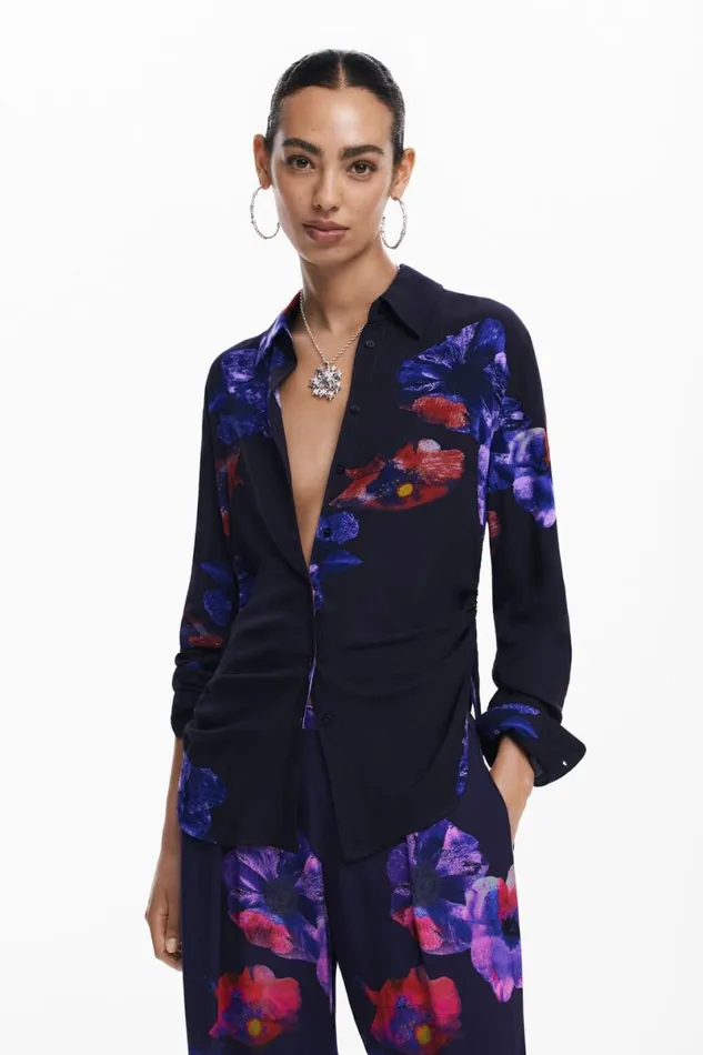 Women Shirts And Blouses Desigual Flowy Floral Shirt