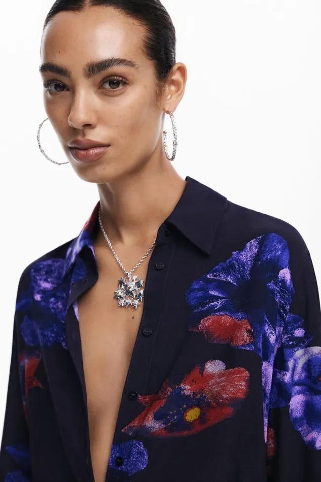 Women Shirts And Blouses Desigual Flowy Floral Shirt