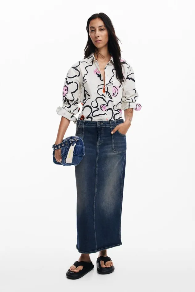Women Shirts And Blouses Desigual Light Floral Shirt