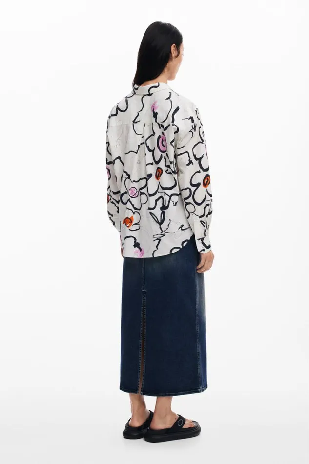 Women Shirts And Blouses Desigual Light Floral Shirt