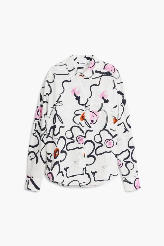 Women Shirts And Blouses Desigual Light Floral Shirt