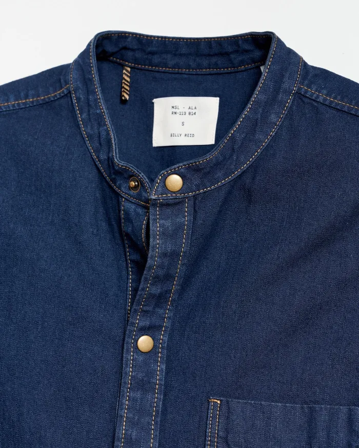 Women Shoals Denim Shirttail Dress Double Dye Billy Reid Dresses