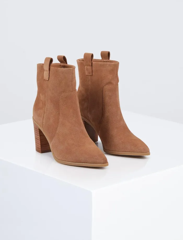 Women Shoes BCBG Jayda Bootie Tan
