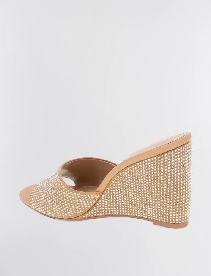 Women Shoes BCBG Tan Giani Wedge Sandal Tanclear