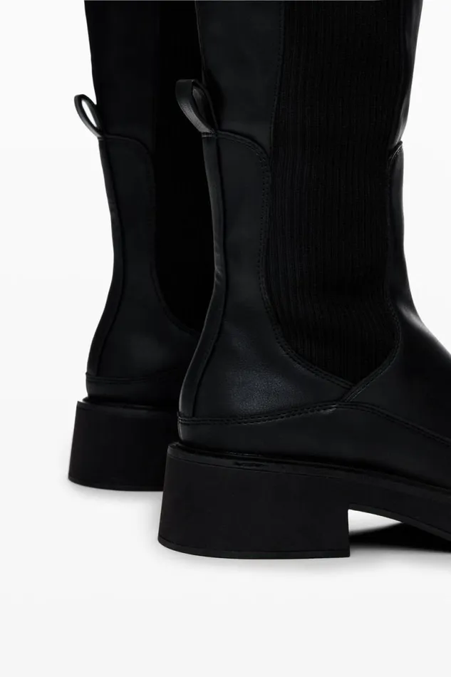 Women Shoes Desigual High Chelsea Boot Designed By M Christian Lacroix