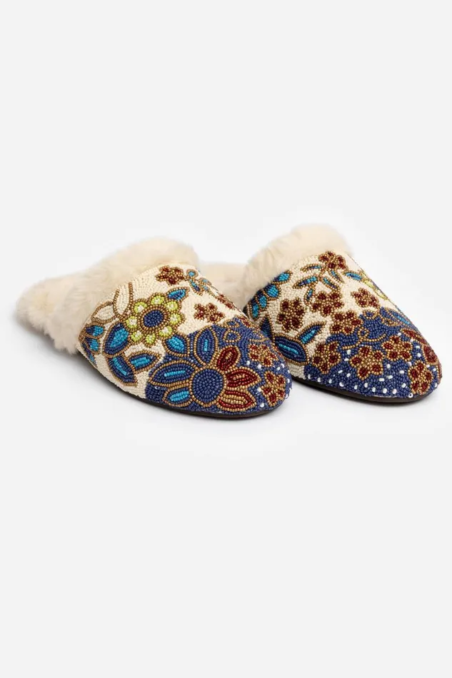 Women Shoes Johnny Was BLOOM BEADED MULE SLIPPER Ivory Women Shoes Johnny Was BLOOM BEADED MULE SLIPPER Ivory