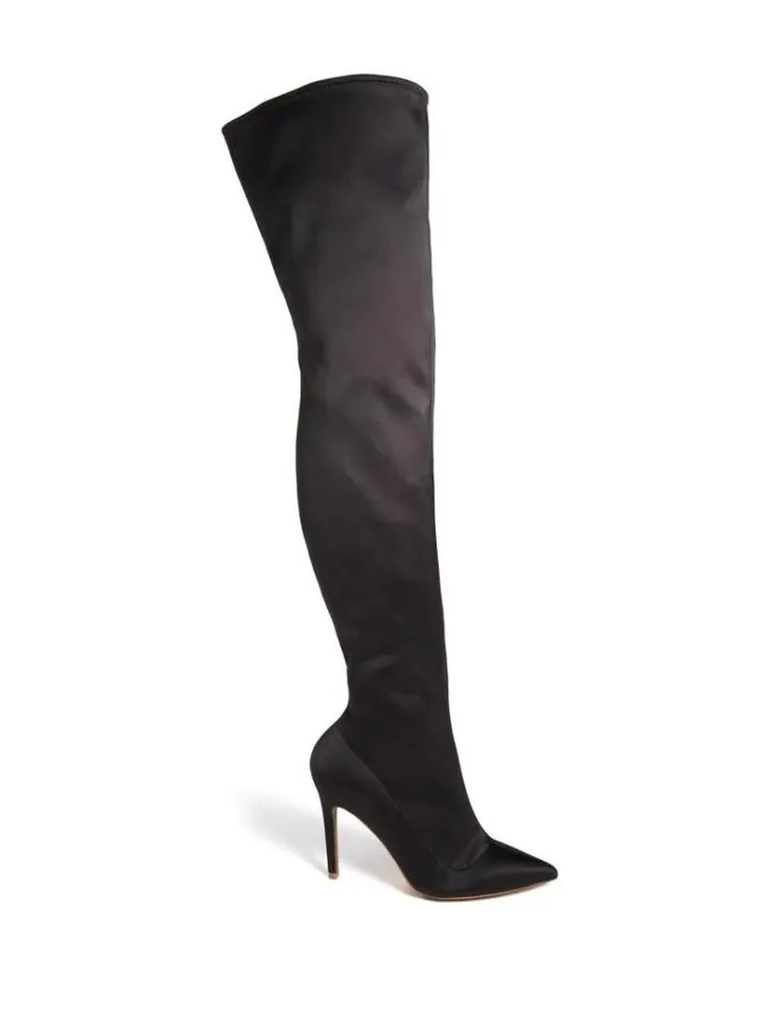 Women Shoes Marciano Belva OvertheKnee Boot Black1