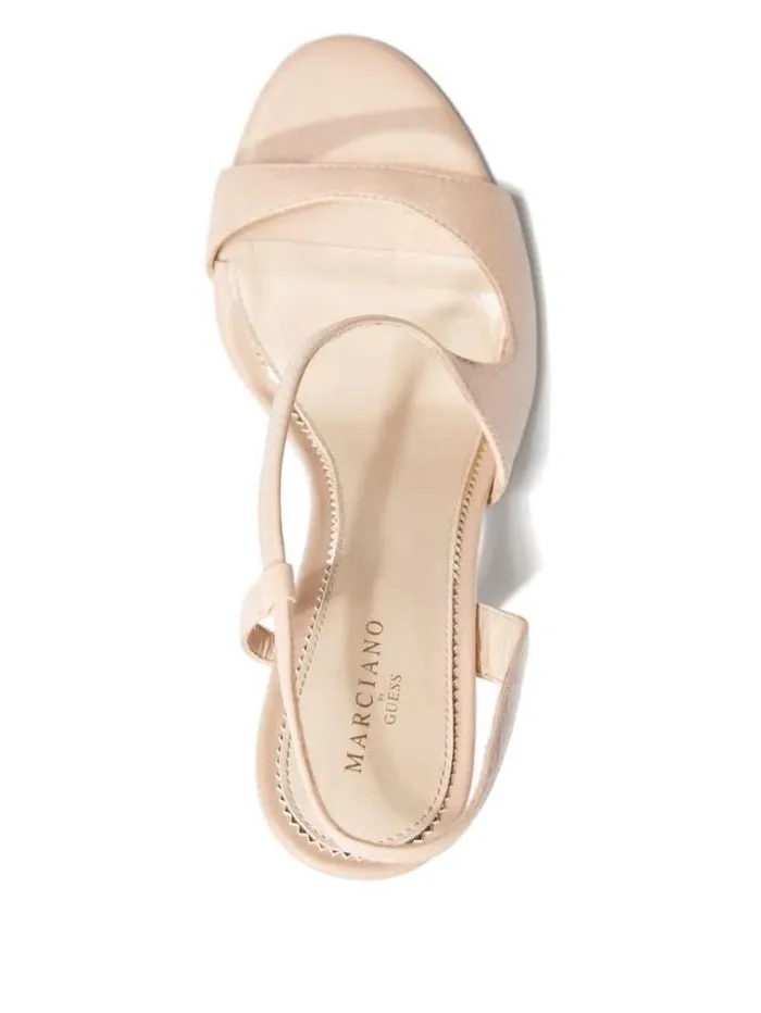 Women Shoes Marciano Futura Curve Sandal Light Natural 110 Women Shoes Marciano Futura Curve Sandal Light Natural 110