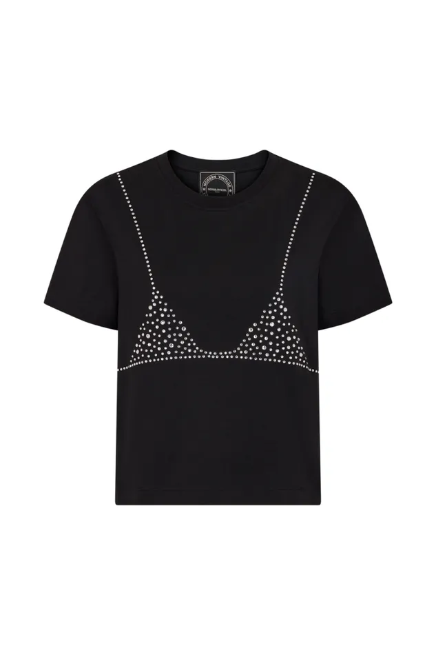 Women Shortsleeve Trompe L039oeil Tshirt Black Black Sonia Rykiel TShirts