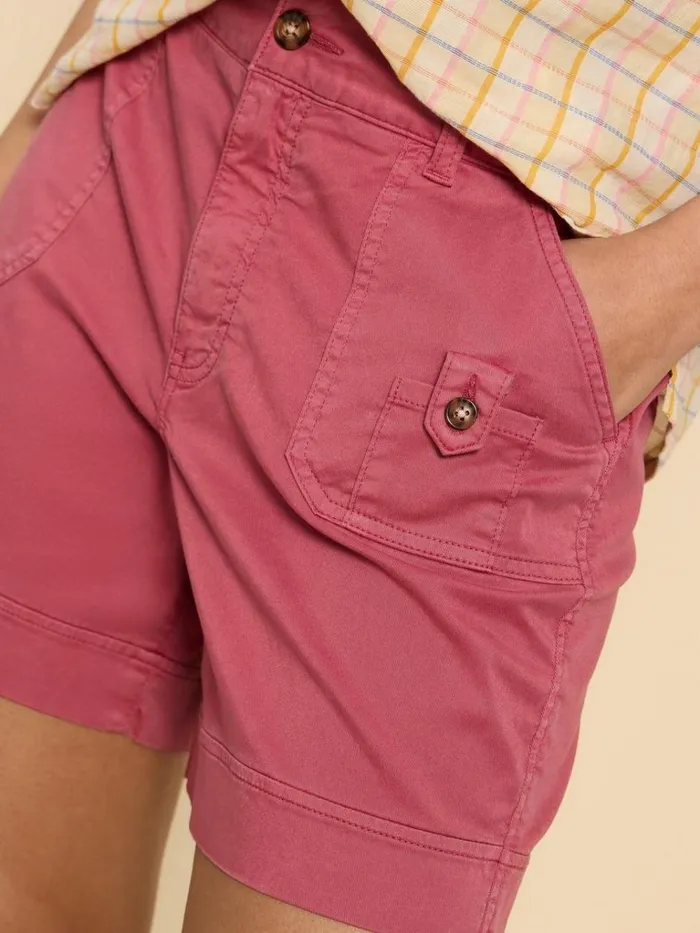Women SHORTS White Stuff Mollie Woven Combat Shorts Mid Red