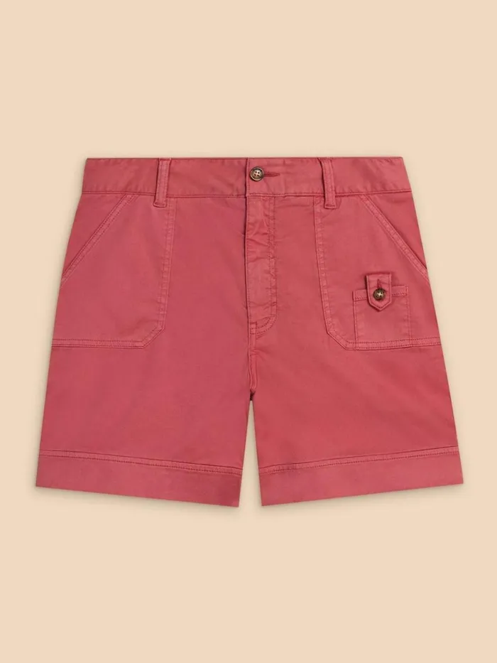 Women SHORTS White Stuff Mollie Woven Combat Shorts Mid Red