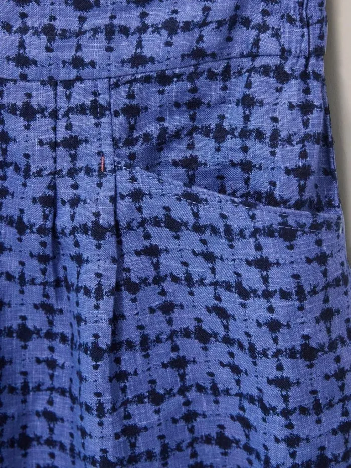 Women SHORTS White Stuff Rowena Linen Short Blue Multi Women SHORTS White Stuff Rowena Linen Short Blue Multi