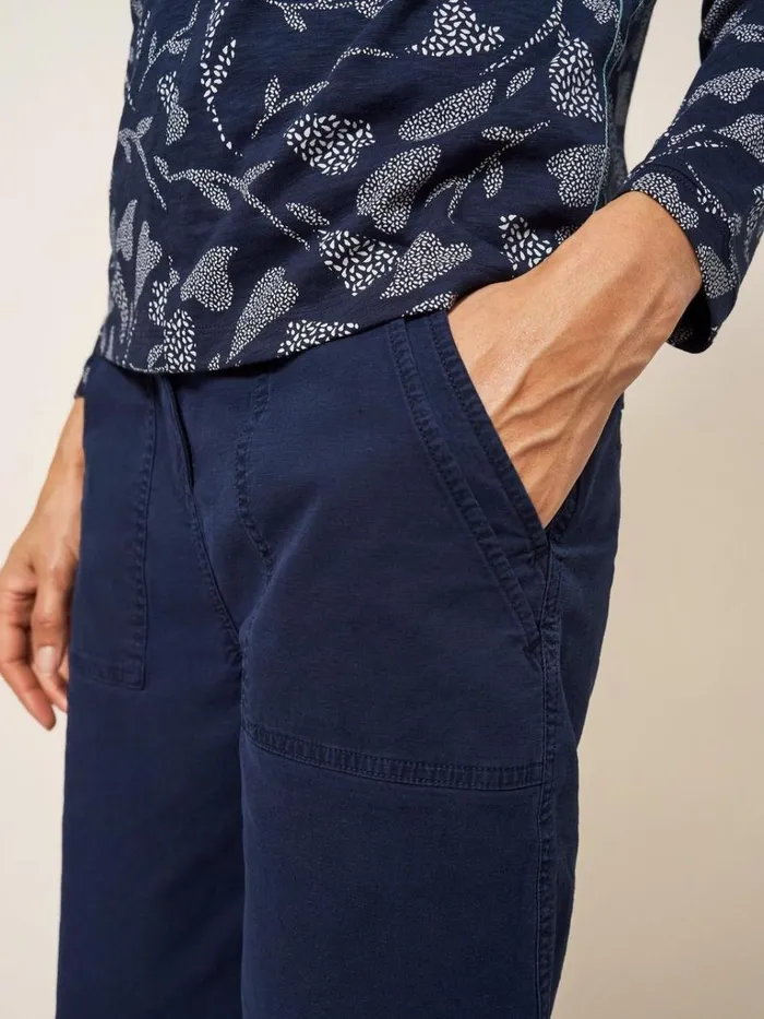 Women SHORTS White Stuff Twister Chino Short Dark Navy