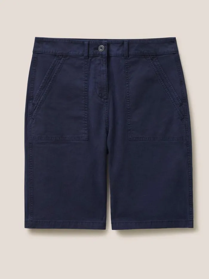 Women SHORTS White Stuff Twister Chino Short Dark Navy