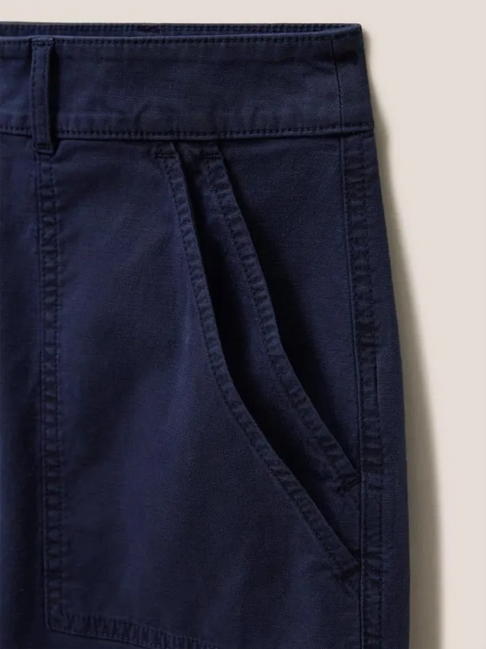Women SHORTS White Stuff Twister Chino Short Dark Navy