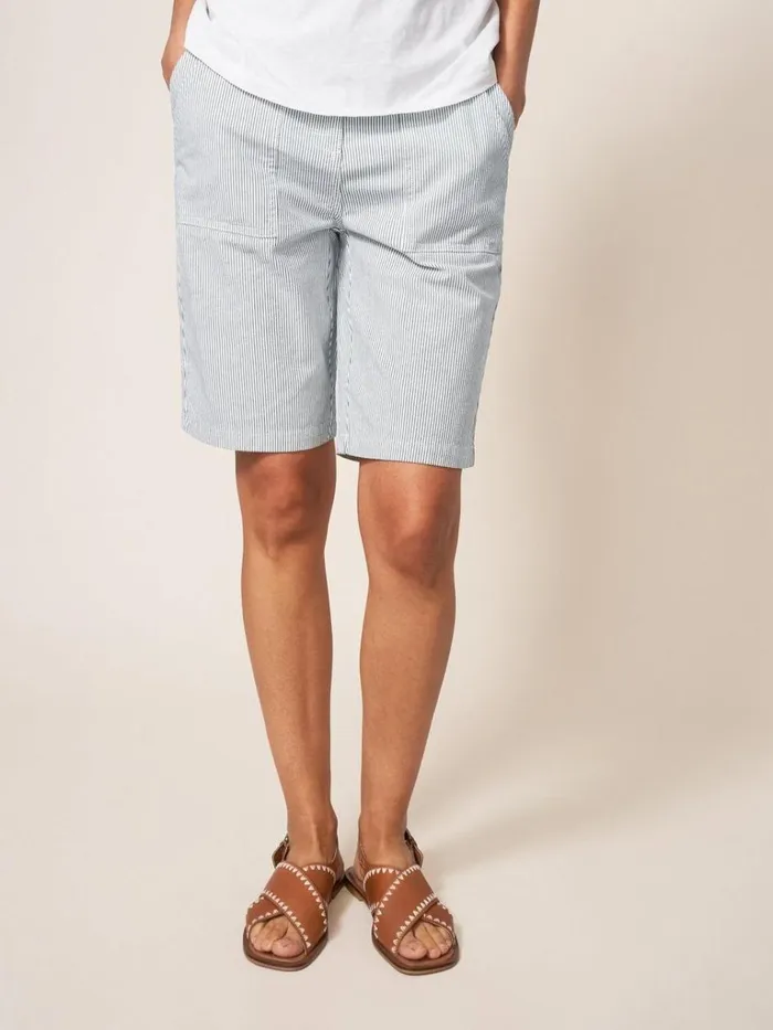 Women SHORTS White Stuff Twister Chino Short Ivory Multi