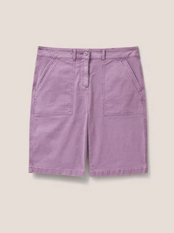 Women SHORTS White Stuff Twister Chino Short Light Plum Women SHORTS White Stuff Twister Chino Short Light Plum