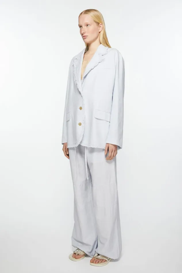 Women Singlebreasted Suit Jacket 8211 Relaxed Fit Pale Blue Acne Studios Suit Jackets
