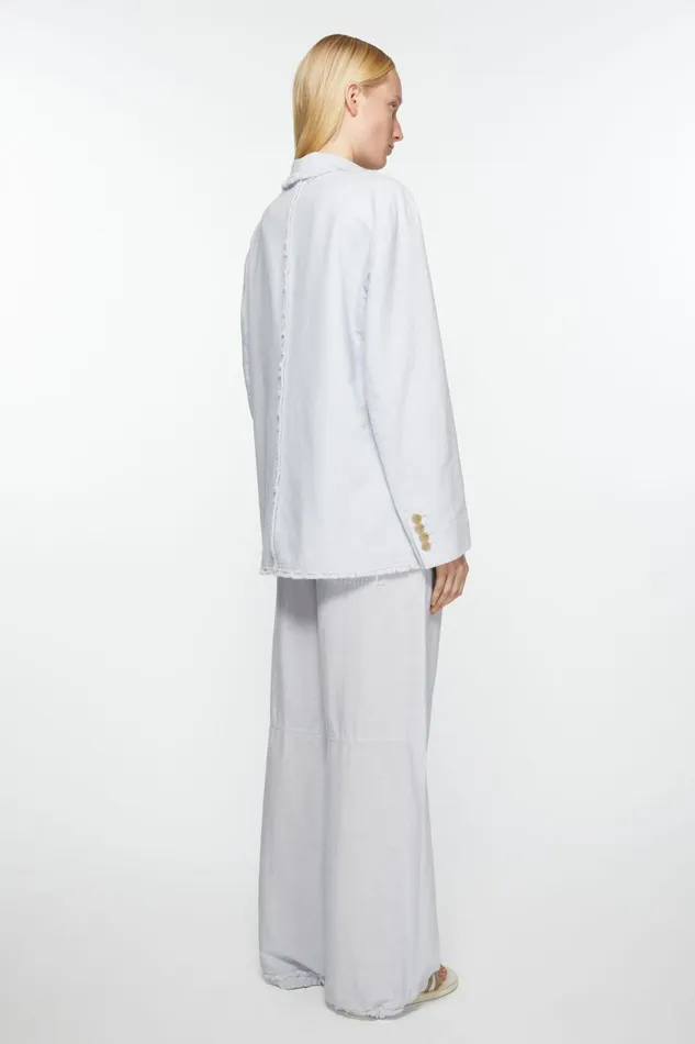 Women Singlebreasted Suit Jacket 8211 Relaxed Fit Pale Blue Acne Studios Suit Jackets