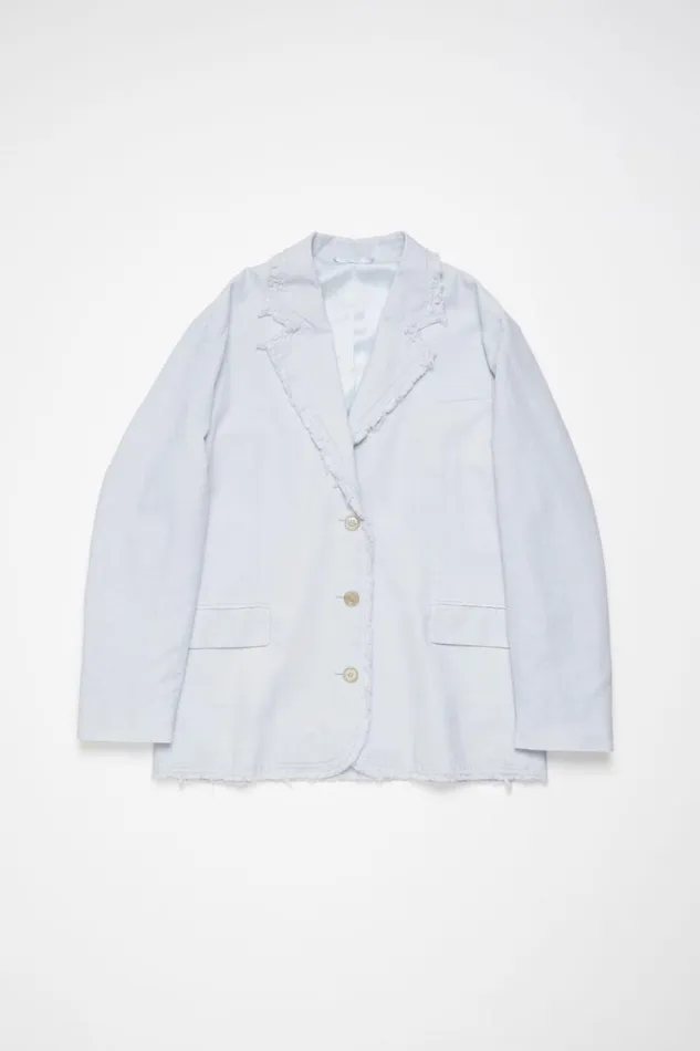Women Singlebreasted Suit Jacket 8211 Relaxed Fit Pale Blue Acne Studios Suit Jackets
