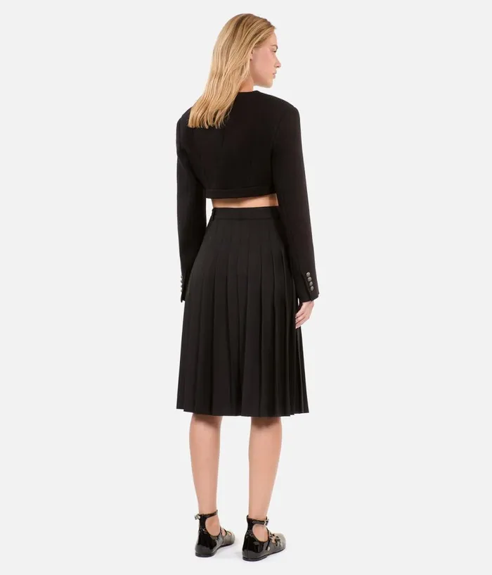 Women Skirts and Shorts THE KOOPLES Long Black Pleated Skirt