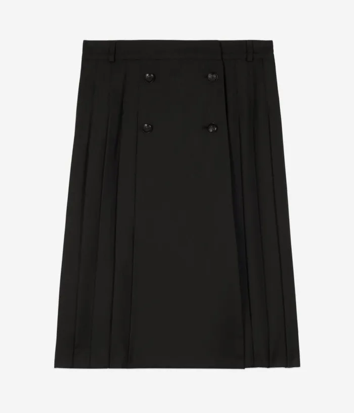 Women Skirts and Shorts THE KOOPLES Long Black Pleated Skirt