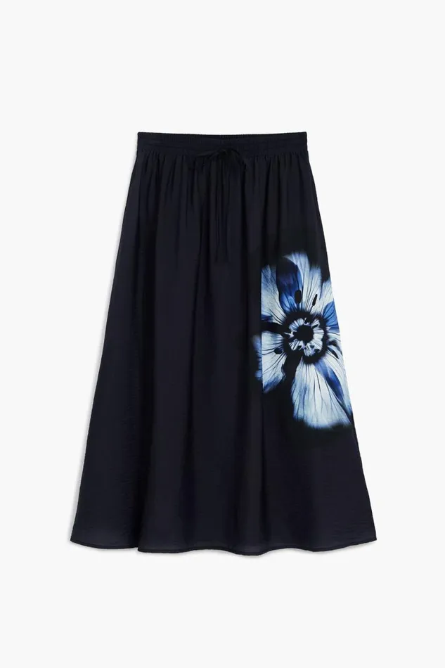 Women Skirts Desigual Long Floral Skirt