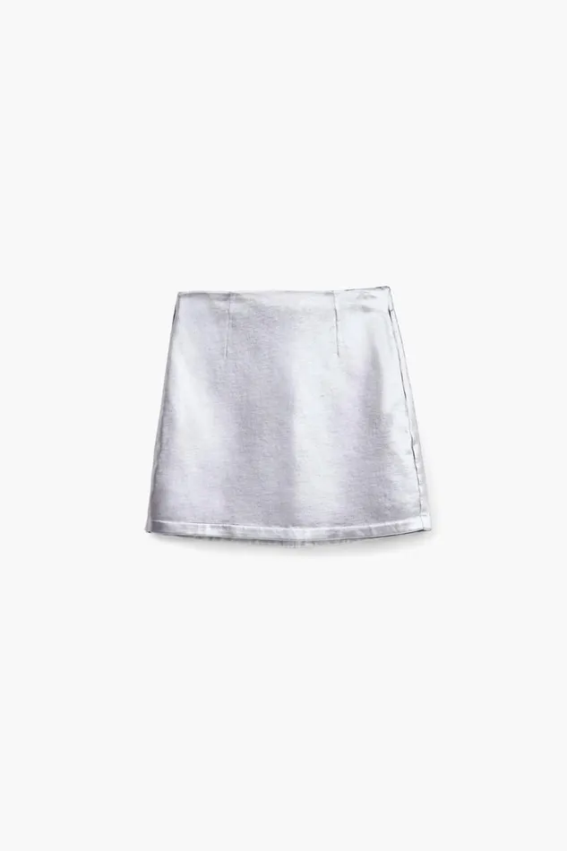 Women Skirts Desigual Metallic Miniskirt