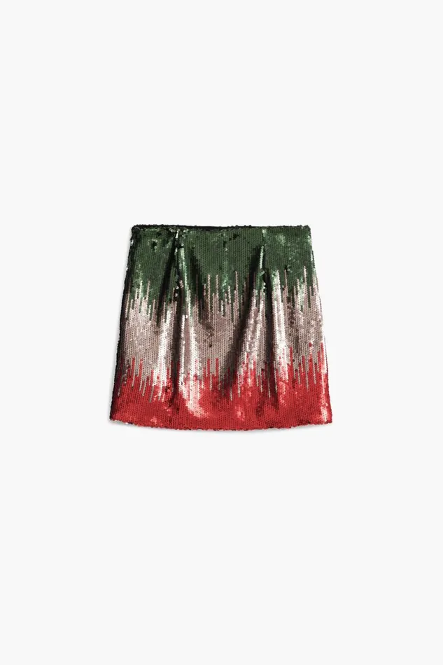 Women Skirts Desigual Sequin Miniskirt