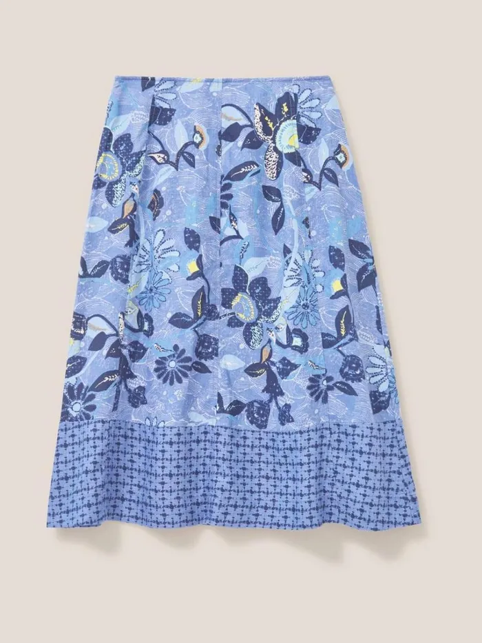 Women SKIRTS White Stuff Ciara Linen Skirt Blue Multi Women SKIRTS White Stuff Ciara Linen Skirt Blue Multi