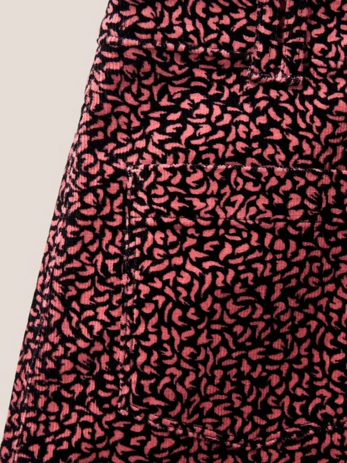 Women SKIRTS White Stuff Melody Organic Cord Skirt Pink Multi