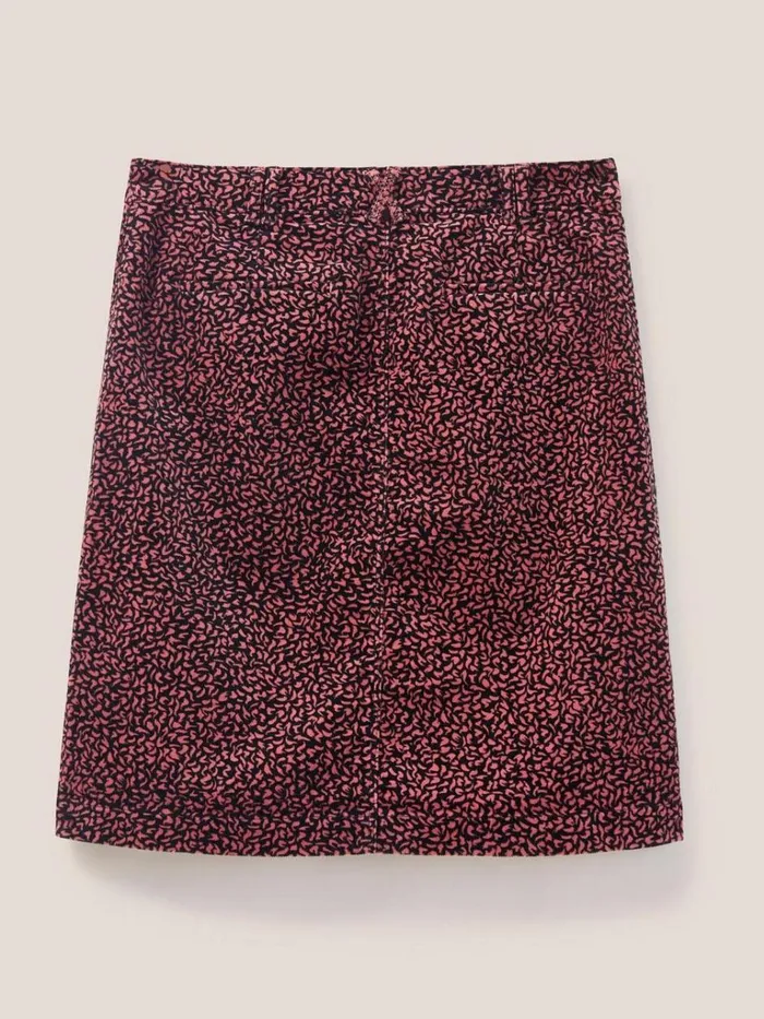 Women SKIRTS White Stuff Melody Organic Cord Skirt Pink Multi