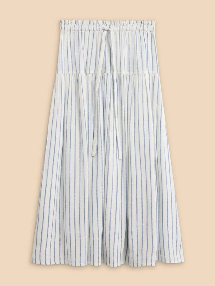 Women SKIRTS White Stuff Seema Eco Vero Stripe Skirt Ivory Multi Women SKIRTS White Stuff Seema Eco Vero Stripe Skirt Ivory Multi