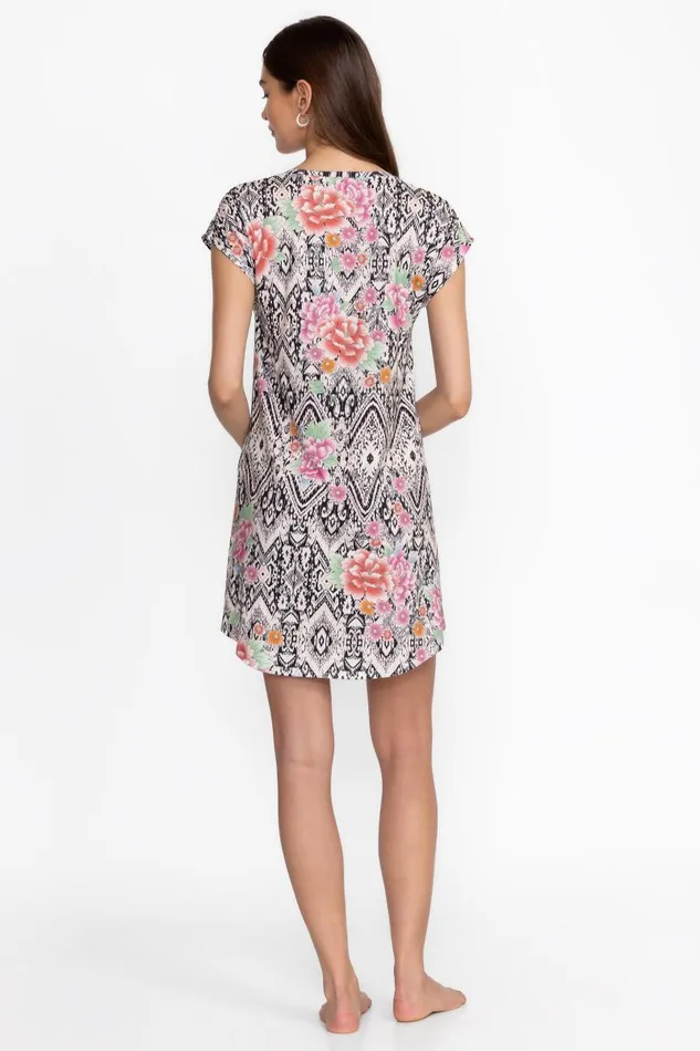 Women Sleepwear Johnny Was The Brigette Cap Sleeve Dress Azzie Flower