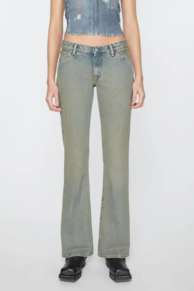Women Slim Fit Jeans 8211 2005 Bluebeige Acne Studios Jeans