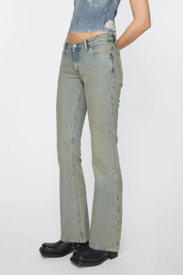 Women Slim Fit Jeans 8211 2005 Bluebeige Acne Studios Jeans