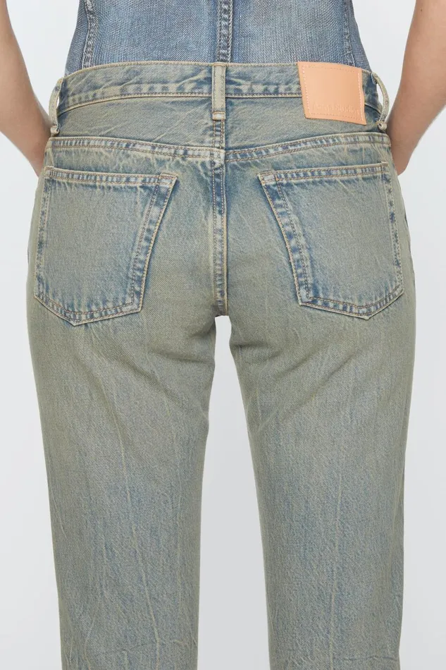 Women Slim Fit Jeans 8211 2005 Bluebeige Acne Studios Jeans