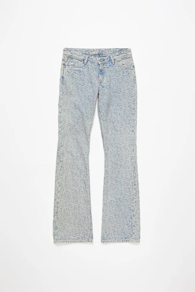 Women Slim Fit Jeans 8211 2005 Monogram Bluebeige Acne Studios Jeans