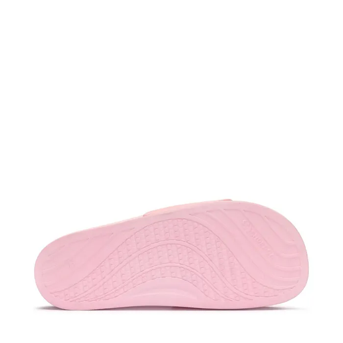 Women Slippers Unisex 1908 SLIDES CLEAR IDENTITY SLIDE PINK TICKLED Superga Slippers