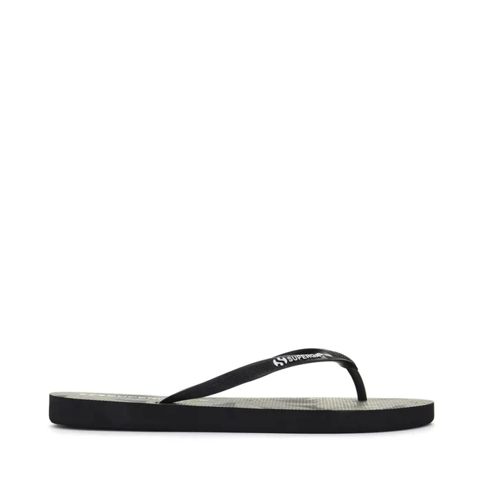 Women Slippers Woman 4121FANRBRW FlipFlop PALMSBLACK Superga Flip Flops