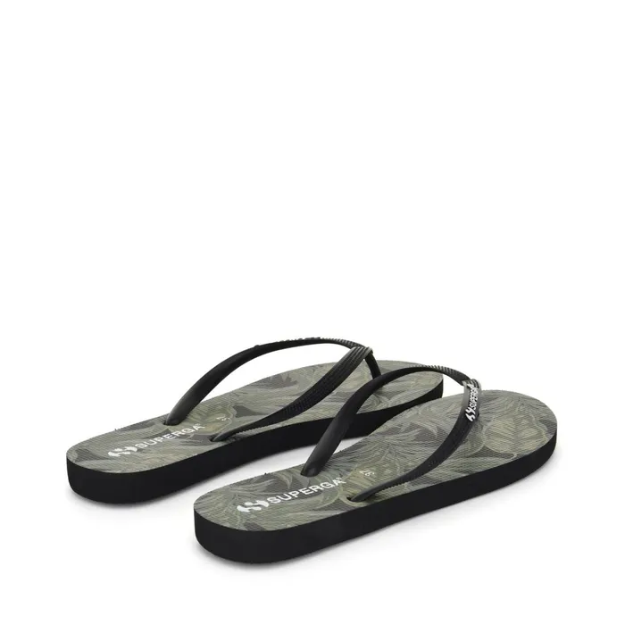 Women Slippers Woman 4121FANRBRW FlipFlop PALMSBLACK Superga Flip Flops