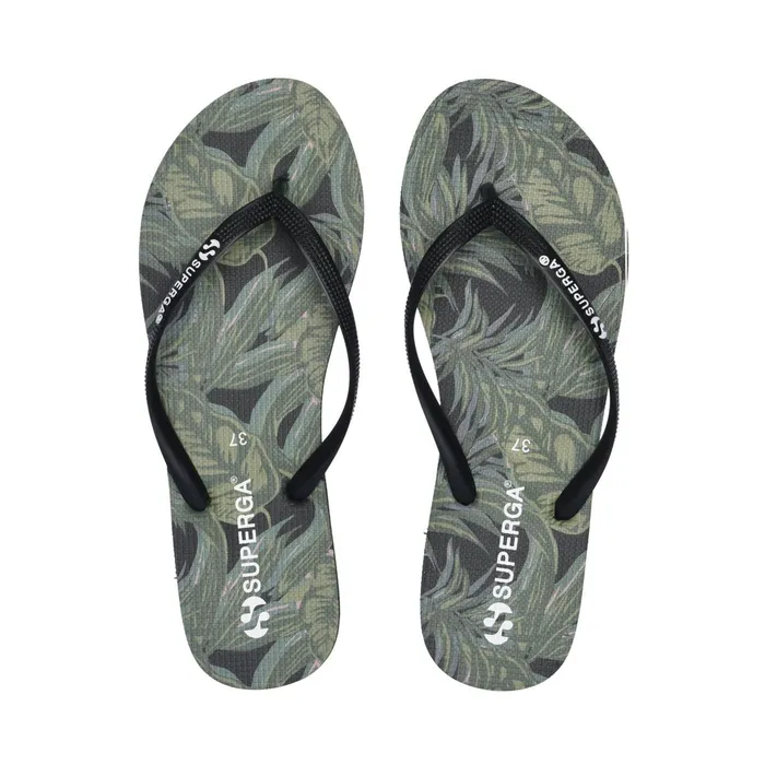 Women Slippers Woman 4121FANRBRW FlipFlop PALMSBLACK Superga Flip Flops